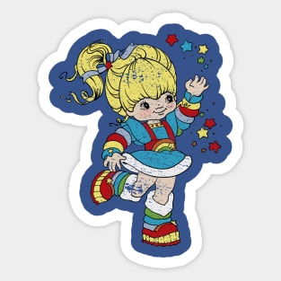 vintage rainbow brite Sticker